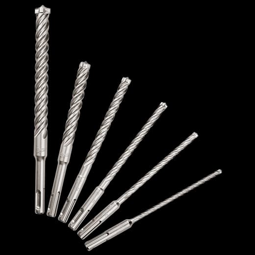 48-20-7499 - 6pc. SDS Plus MX4 4-Cutter Solid Carbide bit set