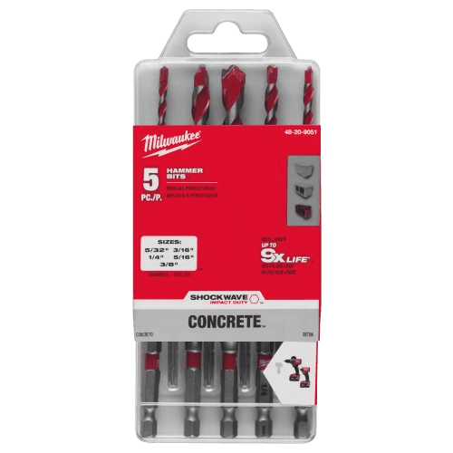 MKE 5PC HAMMER DRILL BIT SET