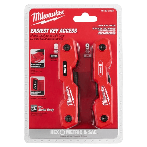 MKE 2PC 17-KEY FOLDING HEX KEY SET