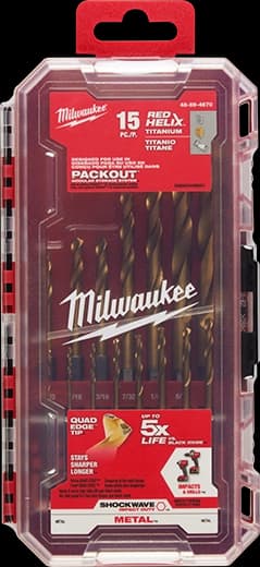 MKE TITANIUM DRILL BIT SET 15PC