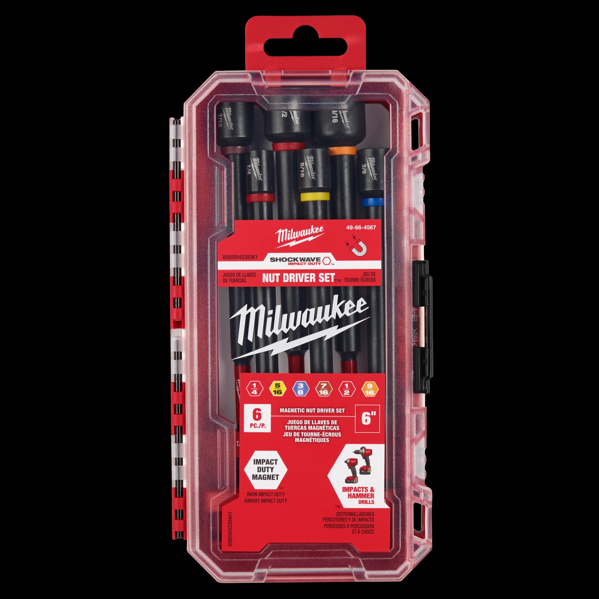 SHOCKWAVE™  Impact Duty™ 6" Magnetic Nut Driver Set 6PC