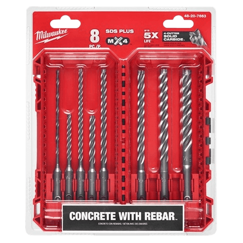 MKE SDS PLUS 4CT MX4 8 PC KIT