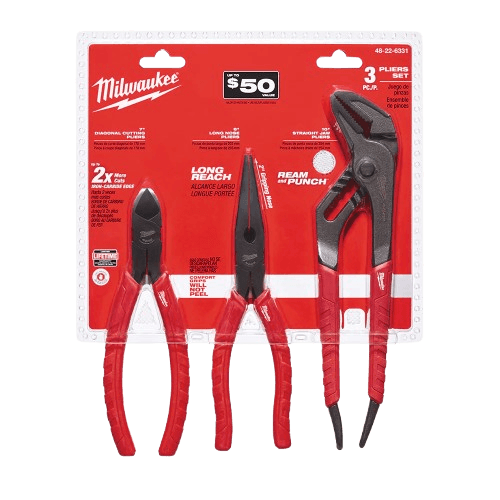 MKE COMFORT GRIP PLIERS KIT - 3 PC